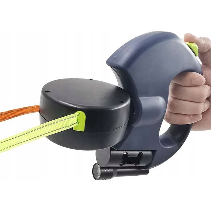 Podwójna smycz automatyczna+LED